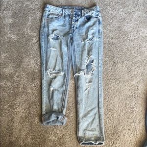 American Eagle mom jeans.